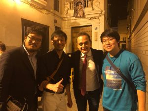 ベルニエール氏を囲む日本人勢
